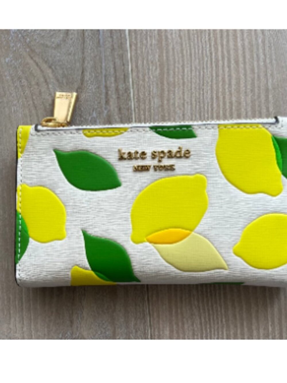 Kate Spade Morgan Lemon Toss Mini Wallet